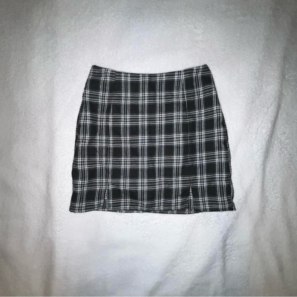 PLAID CHECKERED FALL SKIRT